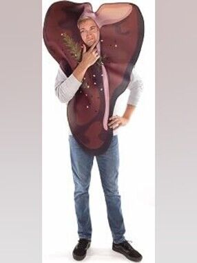 Hauntlook Sirloin Steak Costume Adult One Size OS Halloween Food Tunic